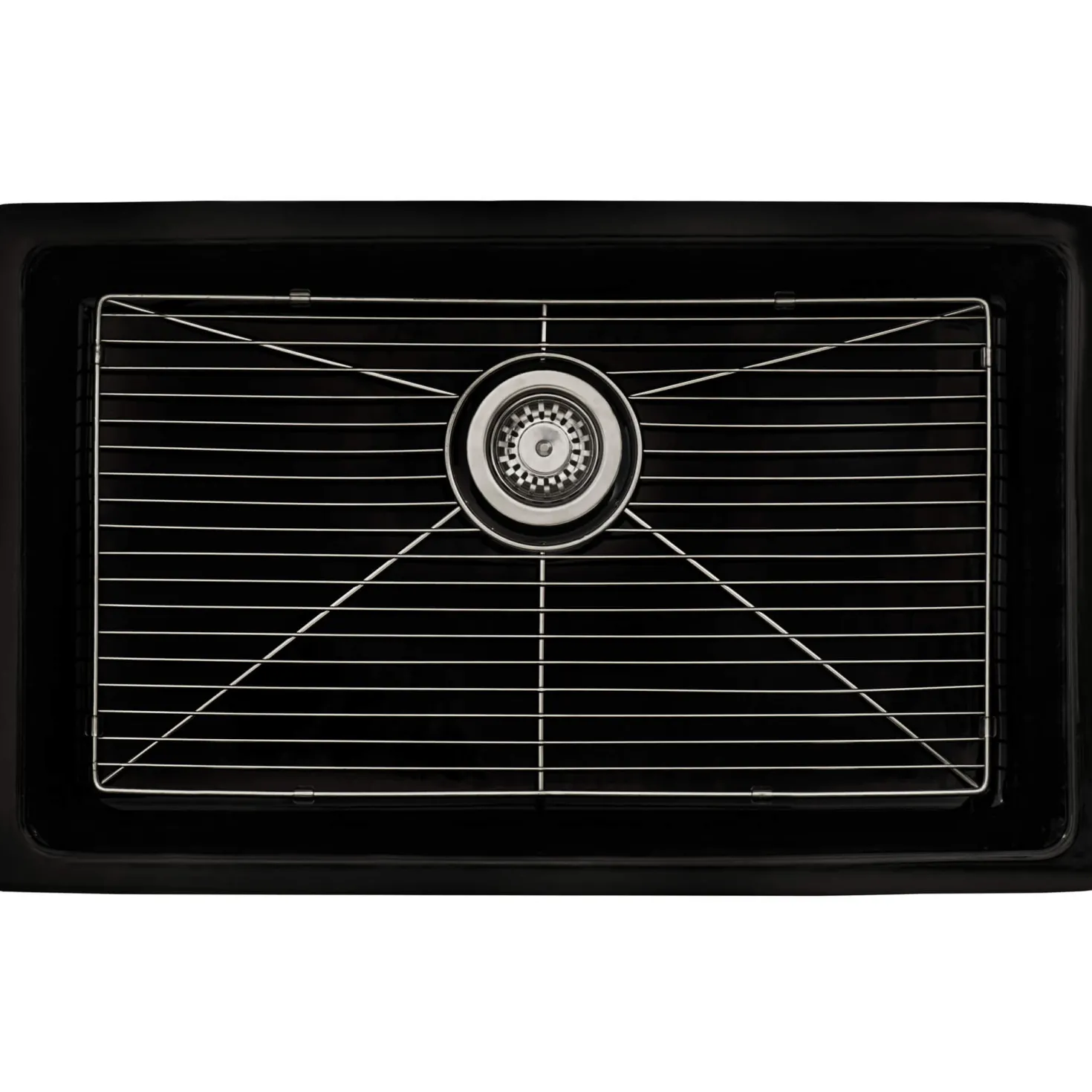 Ruvati 27" Black Fireclay Kitchen Sink | Made in Italy
