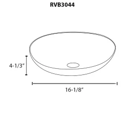 Ruvati Celestial Blue Glass Art Vessel Bathroom Sink