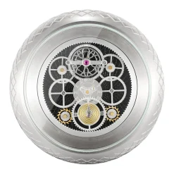 Ruvati Chrono Two Handle Watch Face Knob Widespread Bathroom Faucet in Brushed Nickel Stainless