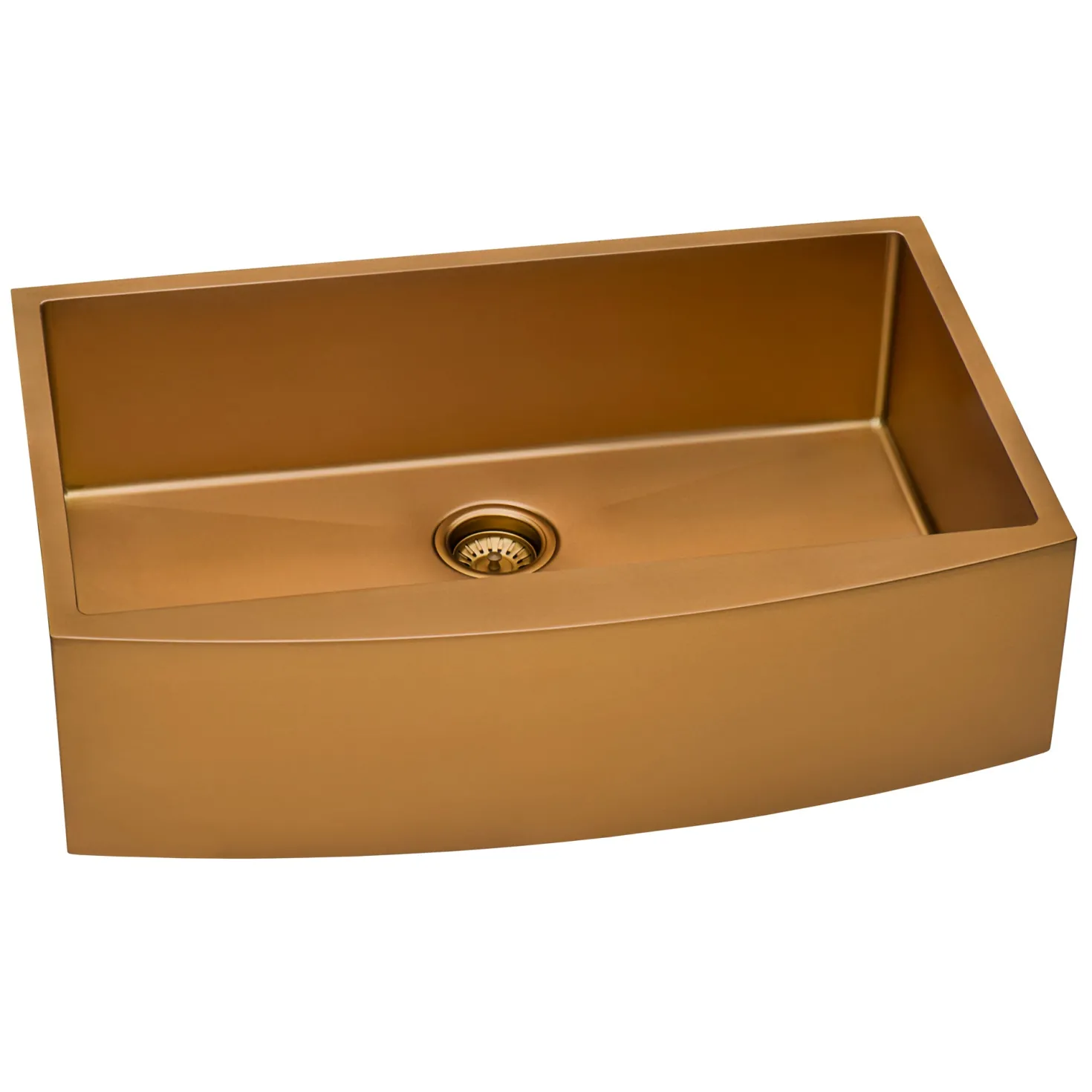 Ruvati 30" Copper Tone Matte Bronze Apron Front Stainless Steel Kitchen Sink