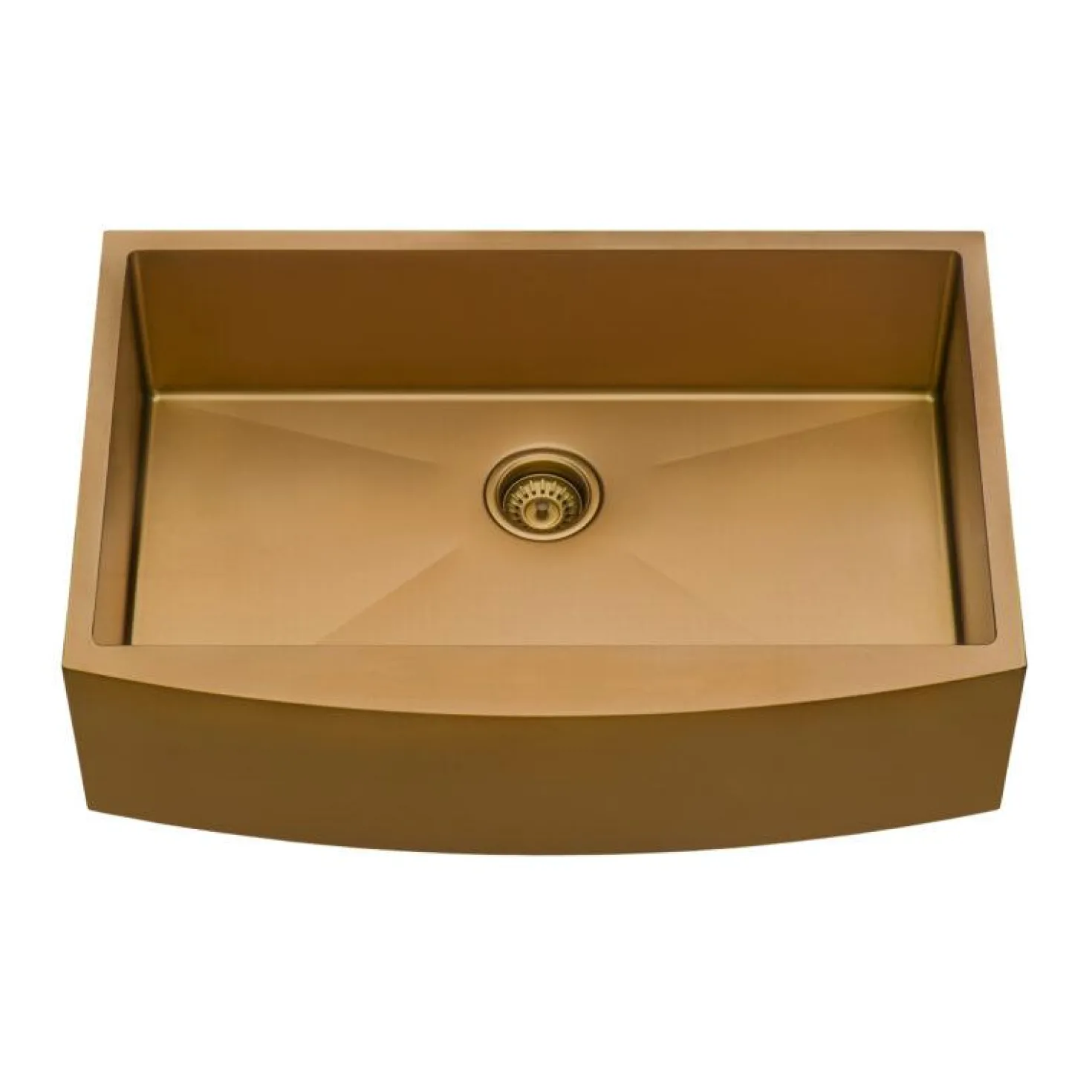 Ruvati 30" Copper Tone Matte Bronze Apron Front Stainless Steel Kitchen Sink