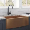Ruvati 36" Copper Tone Matte Bronze Apron Front Stainless Steel Kitchen Sink