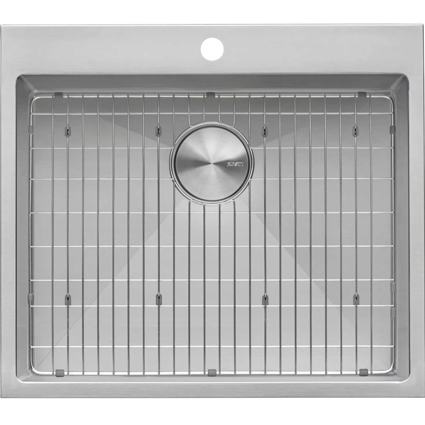 Ruvati 12" Deep Small Radius Topmount 25" x 22" Laundry Sink