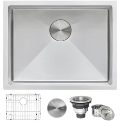 Ruvati 12" Deep Small Radius 23" Undermount Laundry Sink