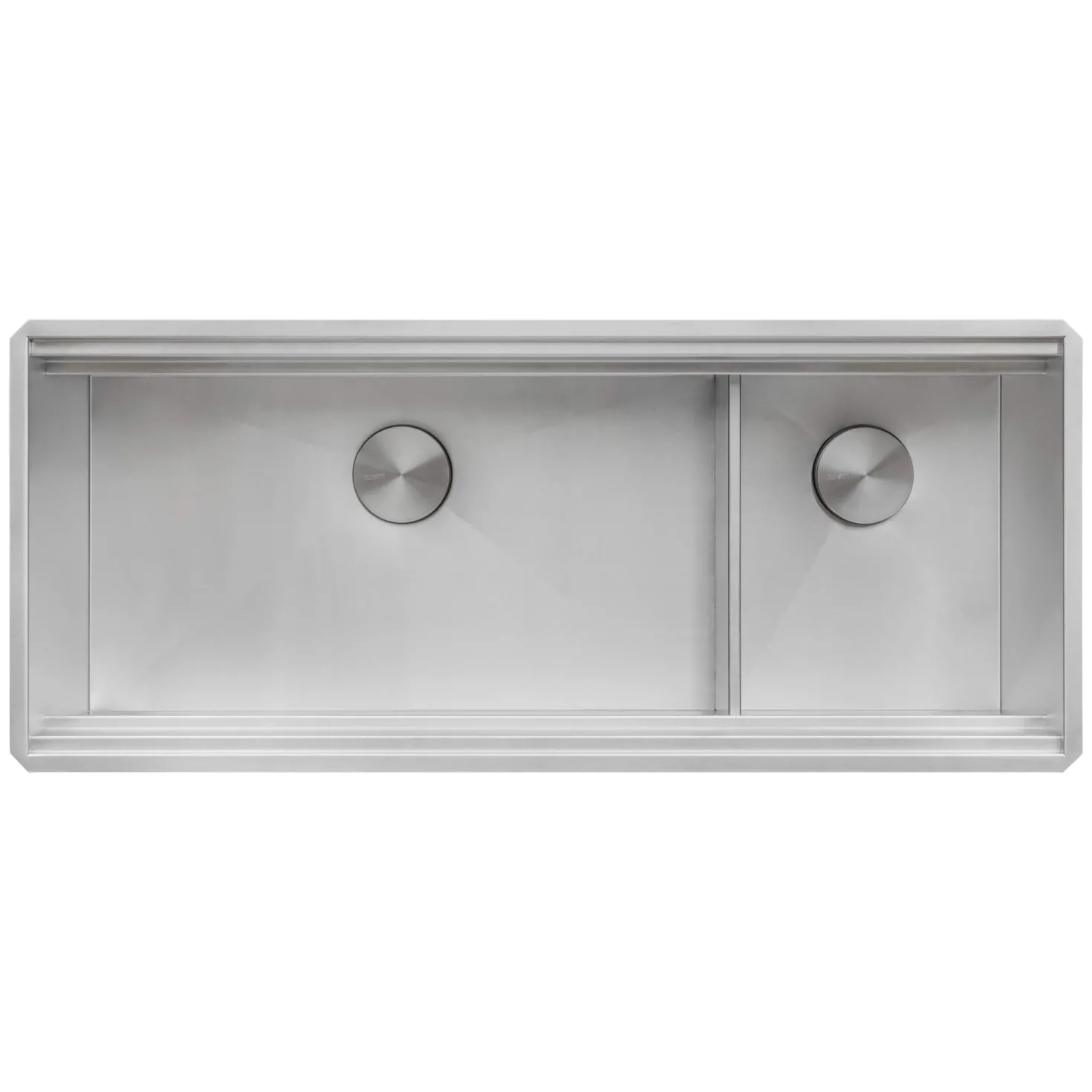 Ruvati 45" Double Bowl Undermount Workstation Two-Tiered Ledge Kitchen Sink