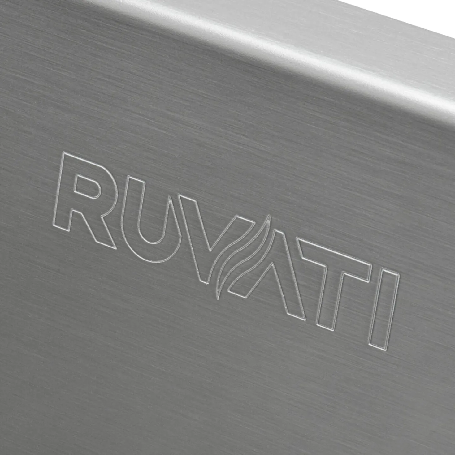 Ruvati 33" Drop-in Low Platform-Divide Zero Radius 60/40 Double Bowl 16 Gauge Topmount Kitchen Sink