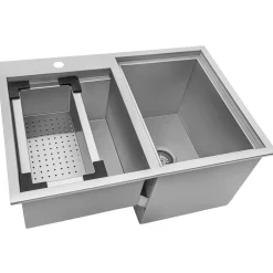Ruvati Drop-In Outdoor Sink with Double-Wall Ice Chest Cooler