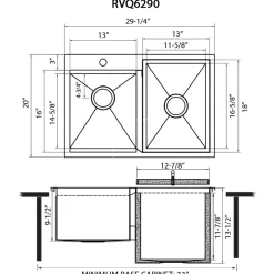 Ruvati Drop-In Outdoor Sink with Double-Wall Ice Chest Cooler