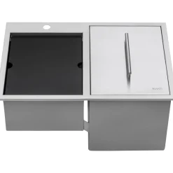 Ruvati Drop-In Outdoor Sink with Double-Wall Ice Chest Cooler