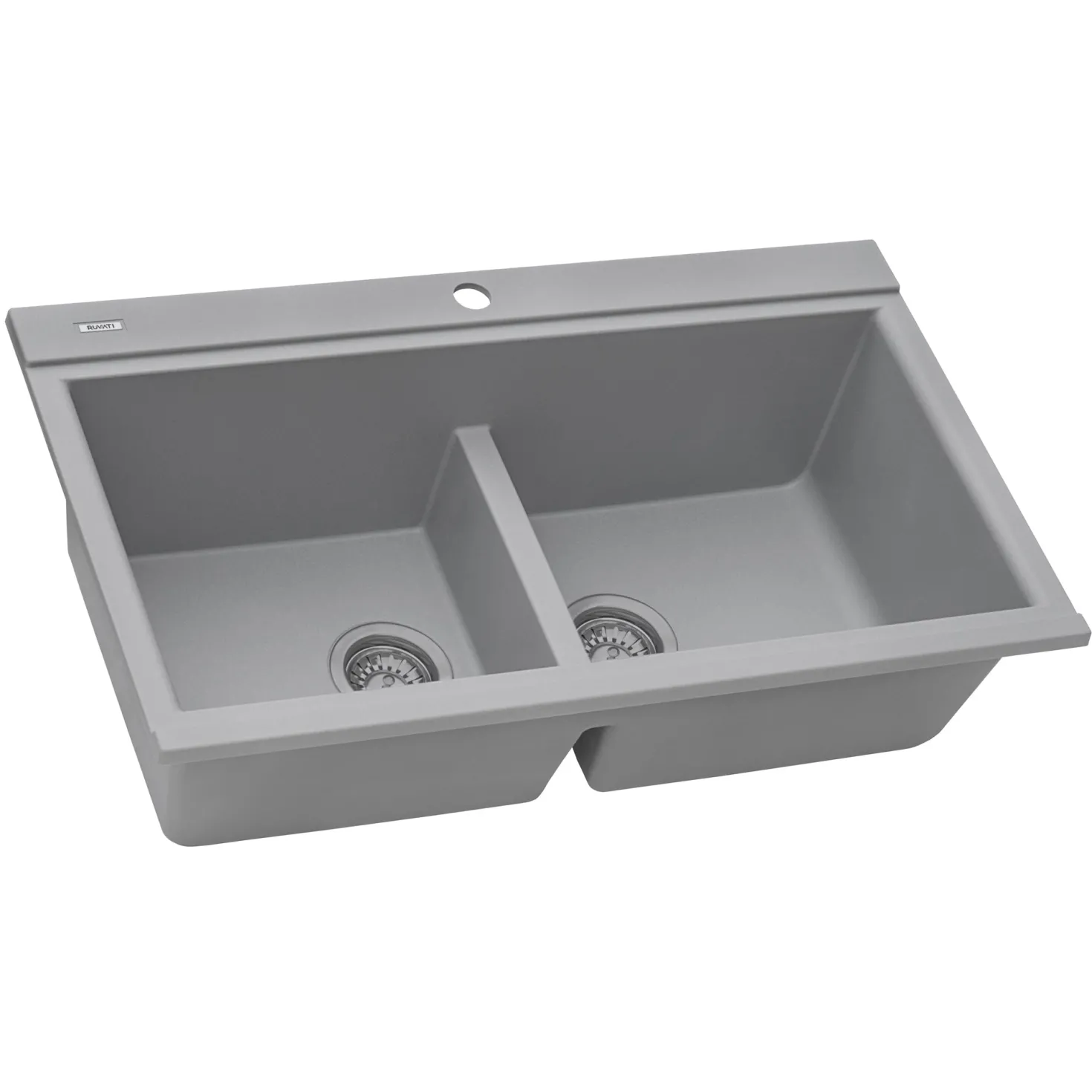 Ruvati 34" epiGranite Topmount Workstation Ledge Granite Composite Kitchen Sink