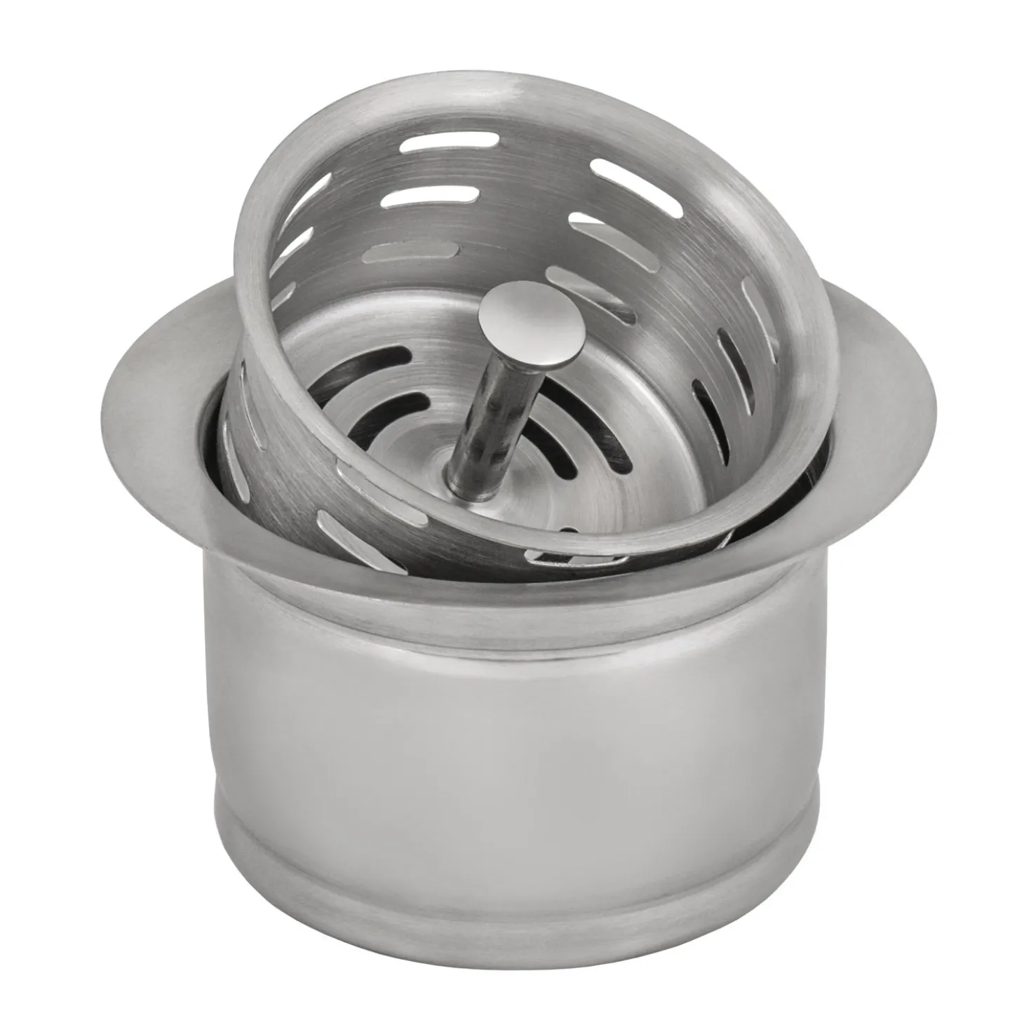 Ruvati Extended Garbage Disposal Flange with Deep Basket Strainer for Kitchen Sinks