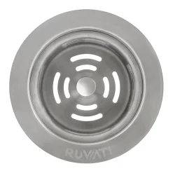 Ruvati Extended Garbage Disposal Flange with Deep Basket Strainer for Kitchen Sinks