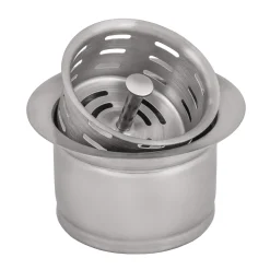 Ruvati Extended Garbage Disposal Flange with Deep Basket Strainer for Kitchen Sinks