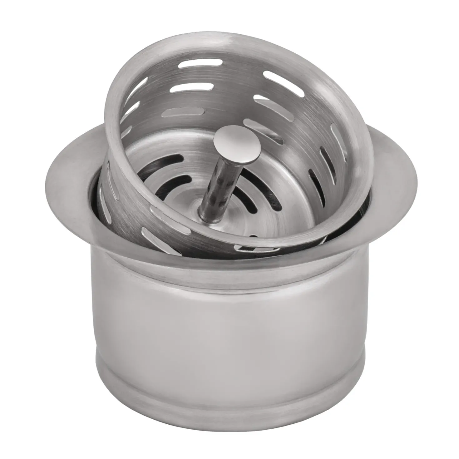 Ruvati Extended Garbage Disposal Flange with Deep Basket Strainer for Kitchen Sinks