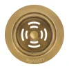 Ruvati Extended Garbage Disposal Flange with Deep Basket Strainer in PVD