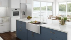 Ruvati 36" Farmhouse Single Bowl Stainless Workstation Kitchen Sink