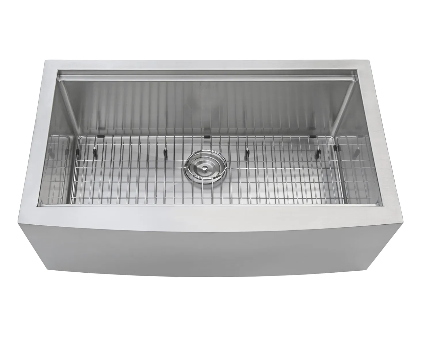 Ruvati 36" Farmhouse Single Bowl Stainless Workstation Kitchen Sink