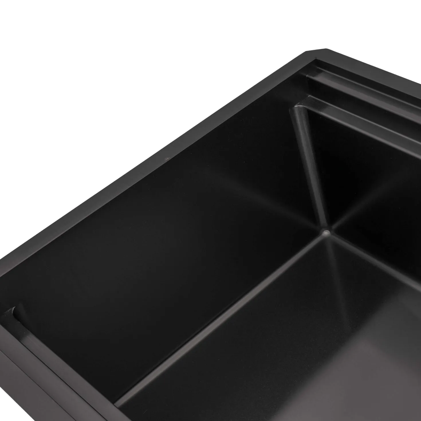Ruvati 45" Gunmetal Stainless Steel Workstation Two-Tiered Ledge Undermount Kitchen Sink