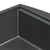 Ruvati 36" Gunmetal Workstation Apron Front Stainless Steel Kitchen Sink