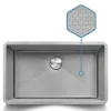 Ruvati Hex Bottom 30" Single Bowl Scratch Resistant Texture Kitchen Sink