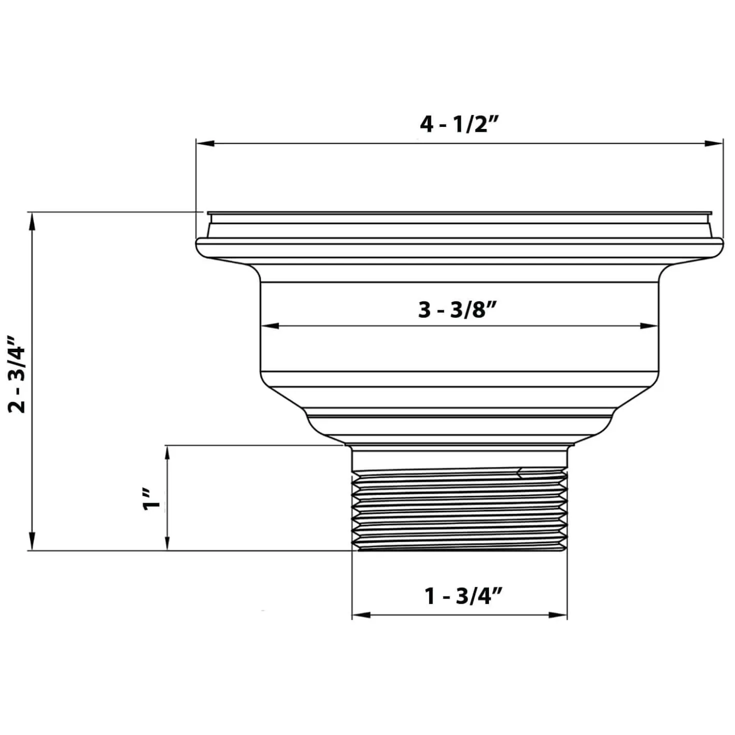 Ruvati Kitchen Sink Strainer Drain Assembly