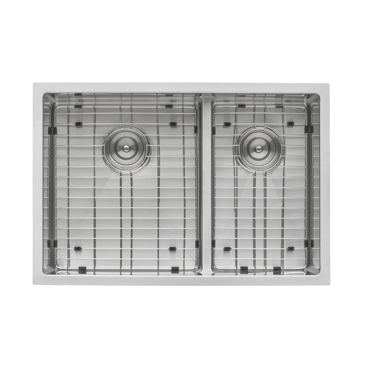 Ruvati Low-Divide Undermount Tight Radius 60/40 Double Bowl 16 Gauge Stainless Steel Kitchen Sink
