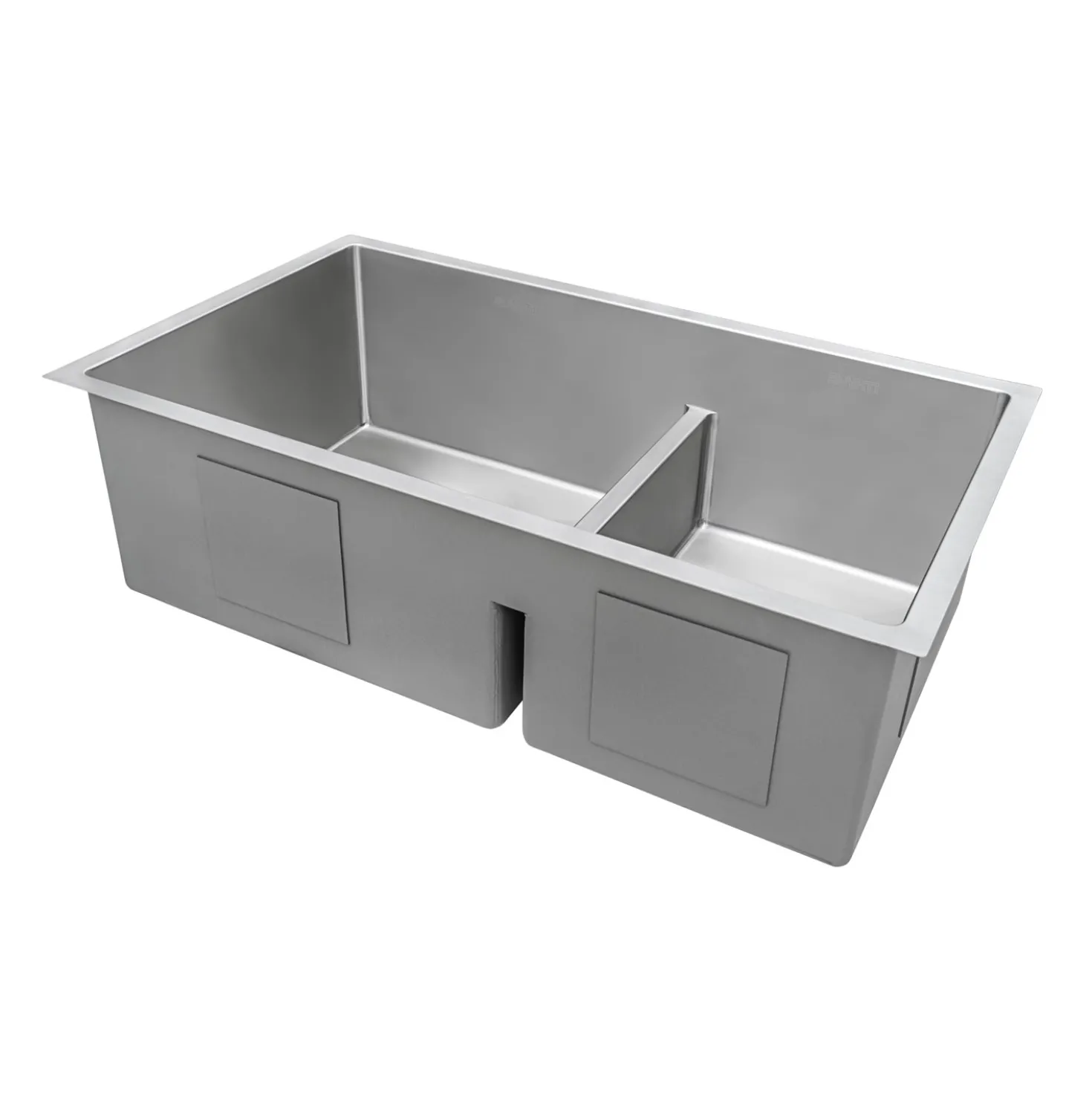 Ruvati Low-Divide Undermount Tight Radius 60/40 Double Bowl 16 Gauge Stainless Steel Kitchen Sink