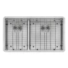 Ruvati 33" Low-Divide Undermount 40/60 Double Bowl Sink