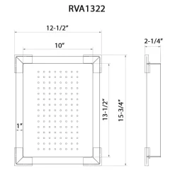 Ruvati Lower Tier Shallow Colander for Ruvati Double Workstation Sinks