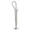 Ruvati Lucia Single Handle Tall Floor Mounted Freestanding Tub Filler Faucet in Brushed Nickel Stainless - RVF5338BN