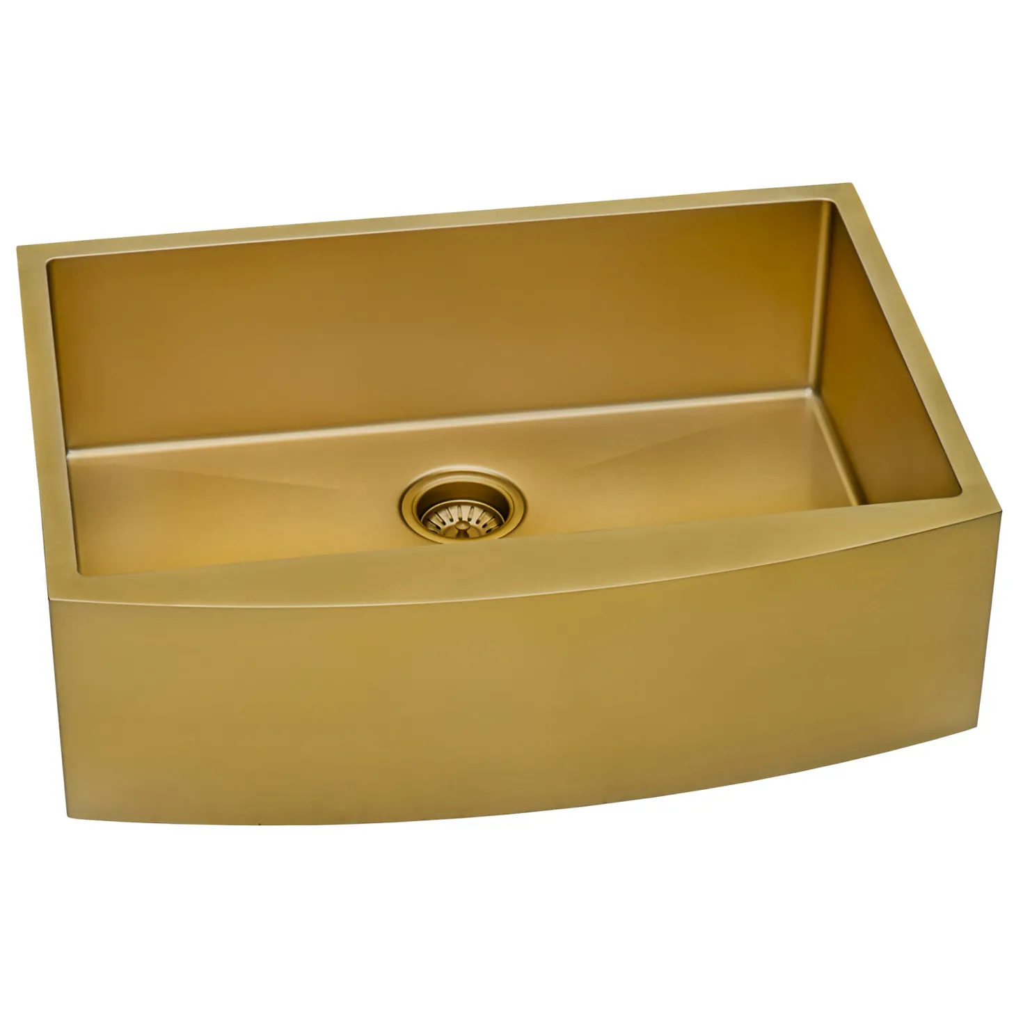 Ruvati 36" Matte Gold Apron Front Stainless Steel Kitchen Sink