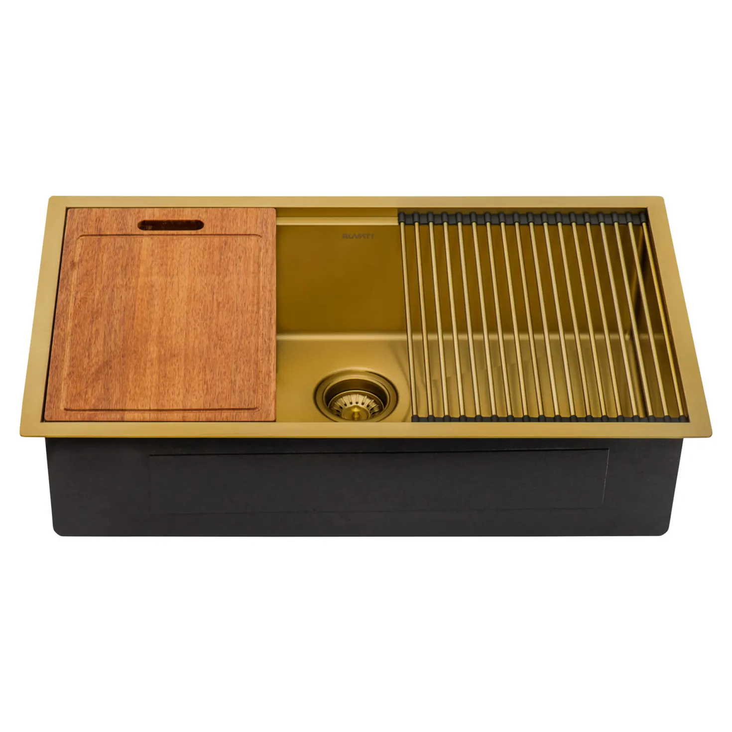 Ruvati 33" Matte Gold Stainless Workstation Kitchen Sink