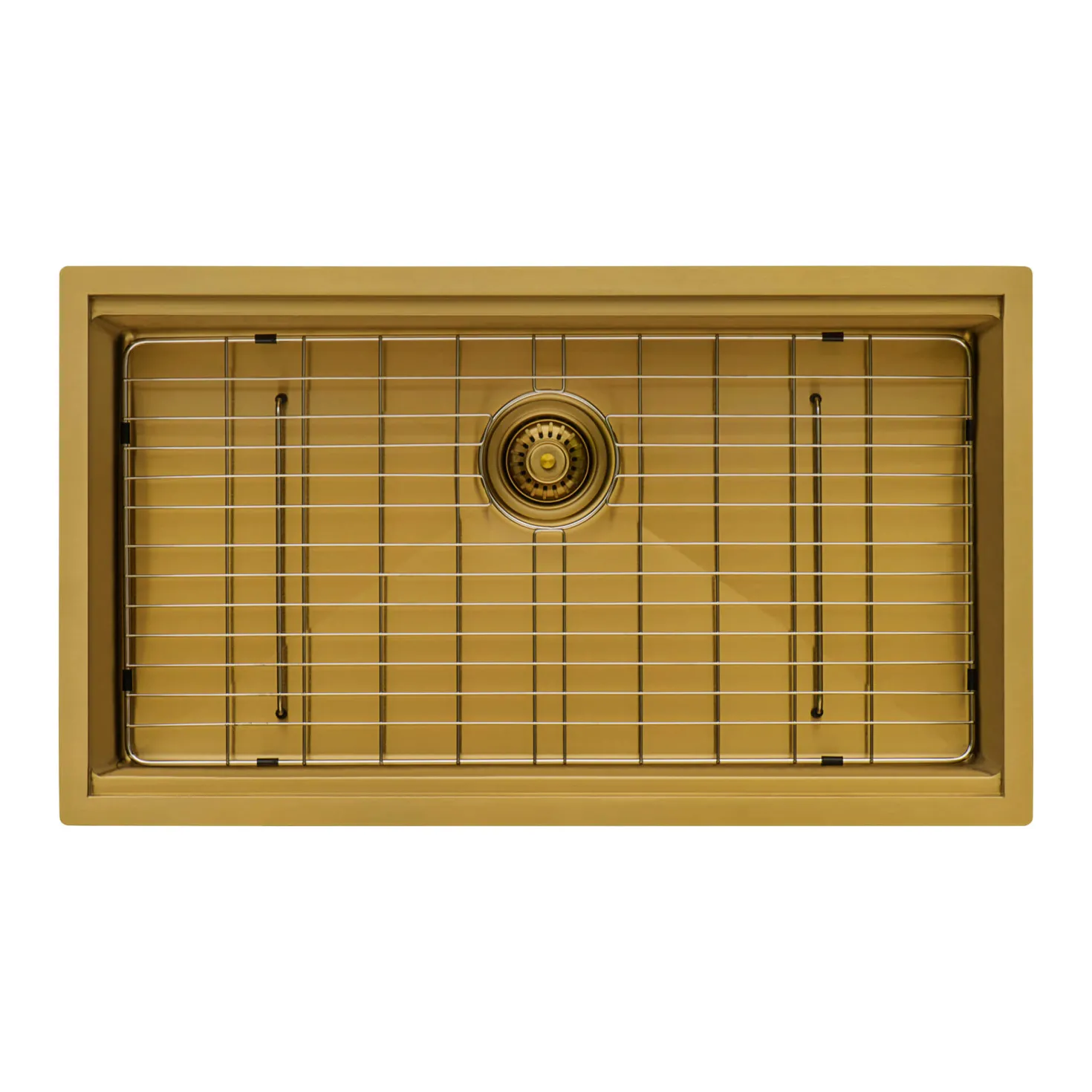 Ruvati 33" Matte Gold Stainless Workstation Kitchen Sink