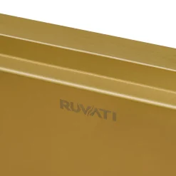Ruvati 30" Matte Gold Workstation Apron Front Stainless Steel Kitchen Sink