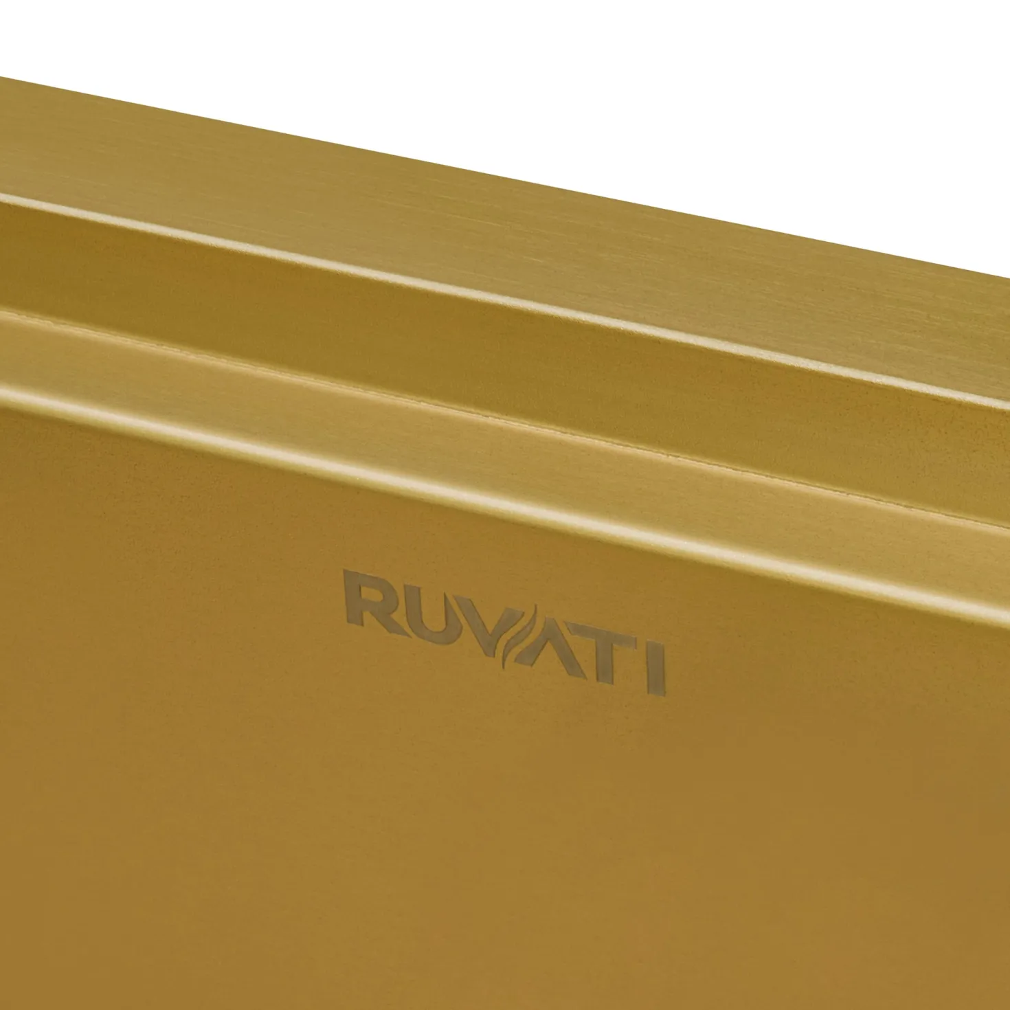 Ruvati 30" Matte Gold Workstation Apron Front Stainless Steel Kitchen Sink