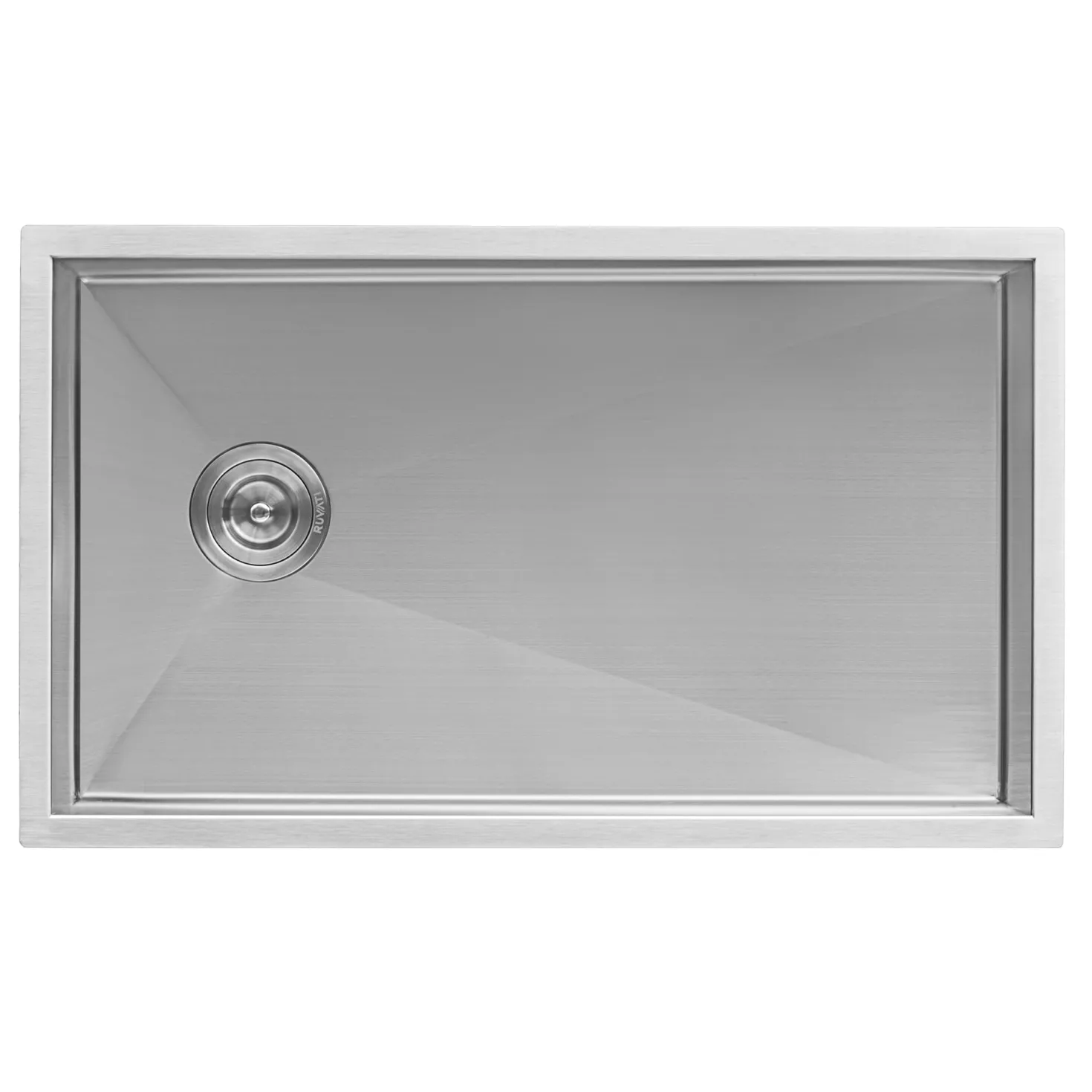 Ruvati 30" Offset Drain Undermount Single Bowl 16 Gauge Kitchen Sink