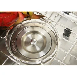 Ruvati RVA1025 Kitchen Sink Basket Strainer in Stainless Steel