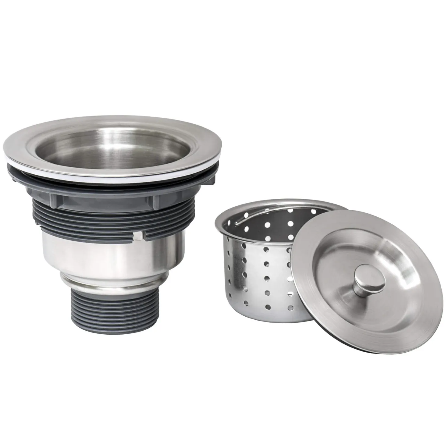 Ruvati RVA1025 Kitchen Sink Basket Strainer in Stainless Steel