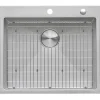 Ruvati RVH8007 25" Drop-in Tight Radius Topmount 16 Gauge Stainless Steel Single Bowl Kitchen Sink