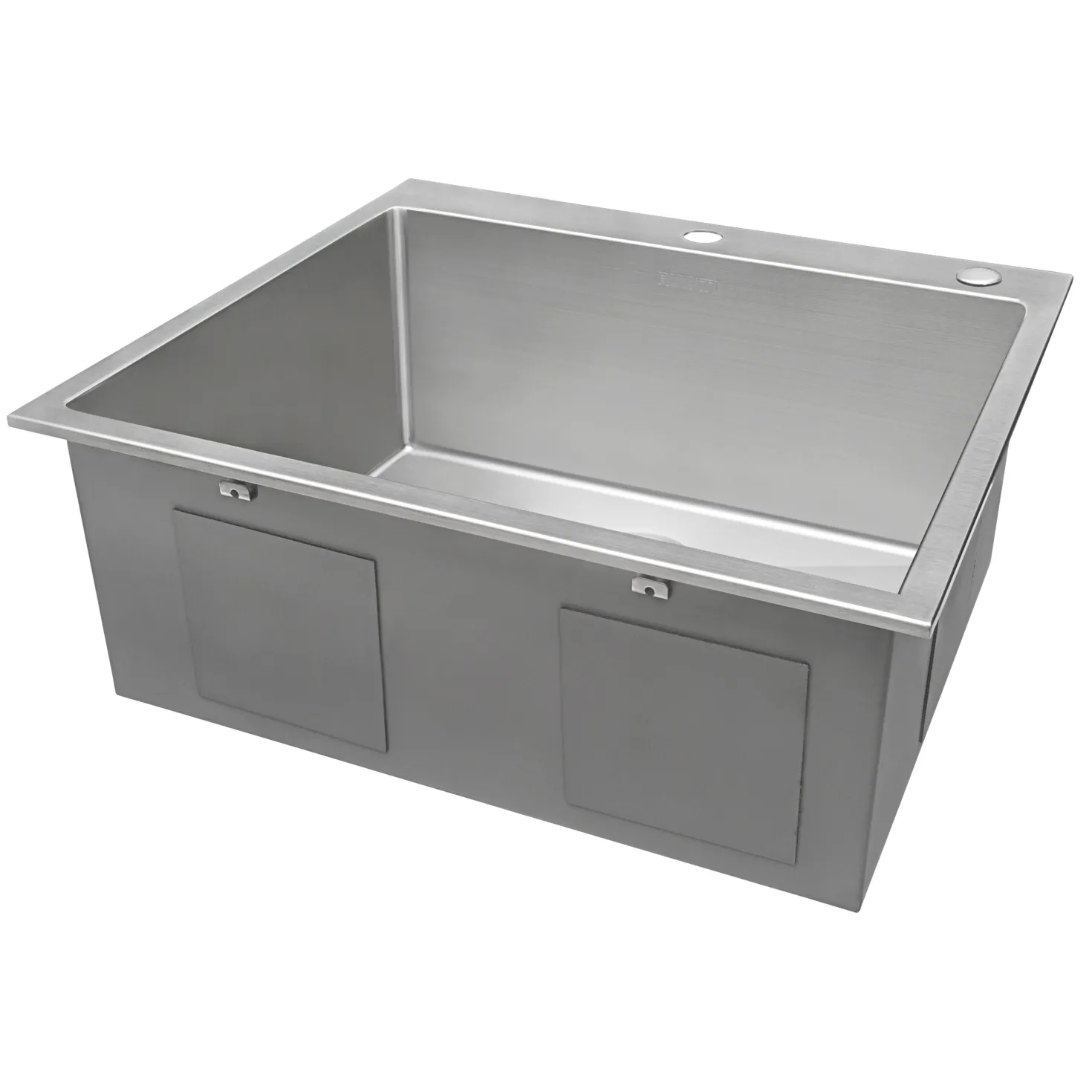 Ruvati RVH8007 25" Drop-in Tight Radius Topmount 16 Gauge Stainless Steel Single Bowl Kitchen Sink