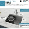 Ruvati RVH8307 21" Workstation Undermount 16 Gauge Ledge Stainless Steel Single Bowl Bar Prep Sink