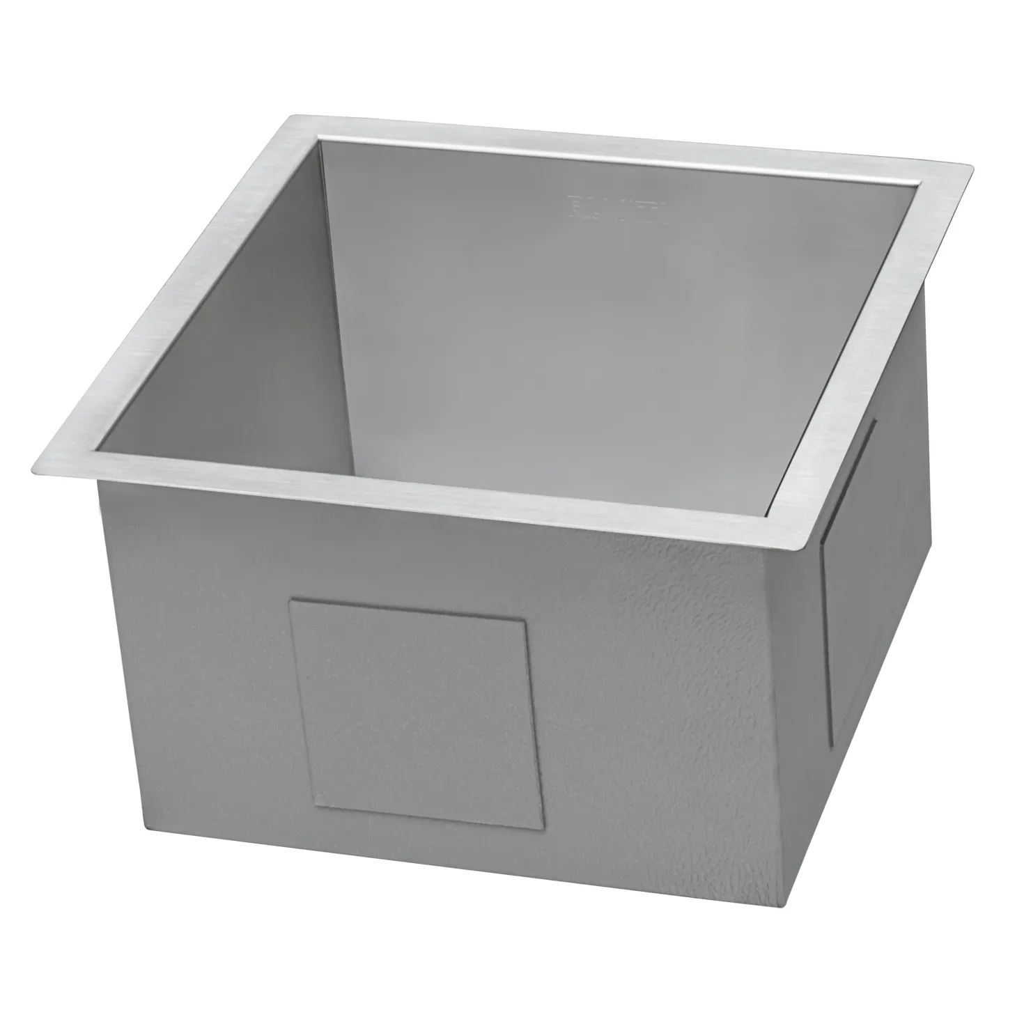 Ruvati RVH7115 15 x 15" Undermount 16 Gauge Zero Radius Single Bowl Bar Prep Square Kitchen Sink