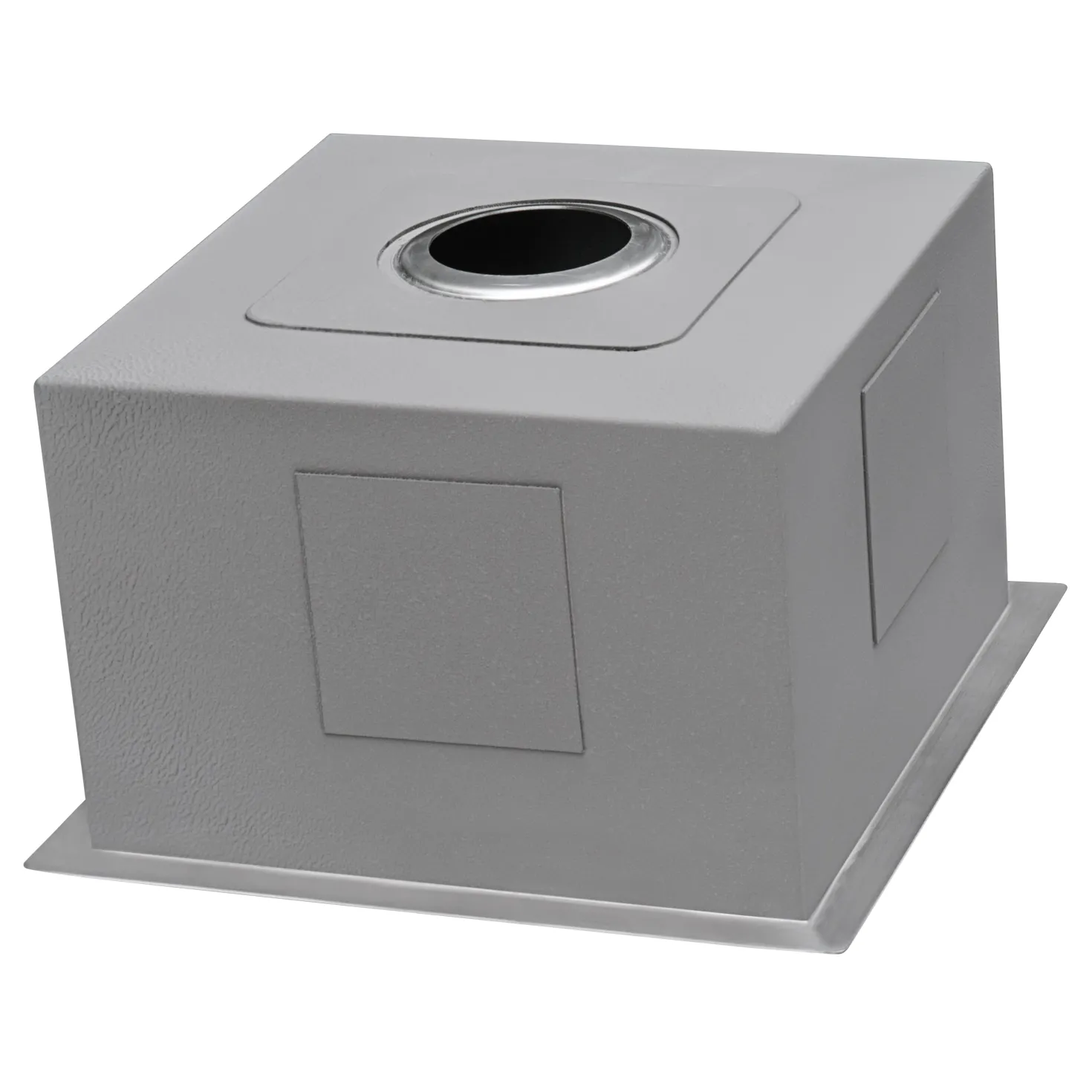 Ruvati RVH7115 15 x 15" Undermount 16 Gauge Zero Radius Single Bowl Bar Prep Square Kitchen Sink