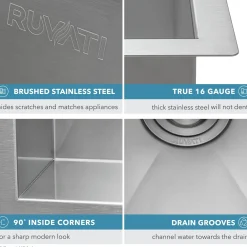 Ruvati RVH7115 15 x 15