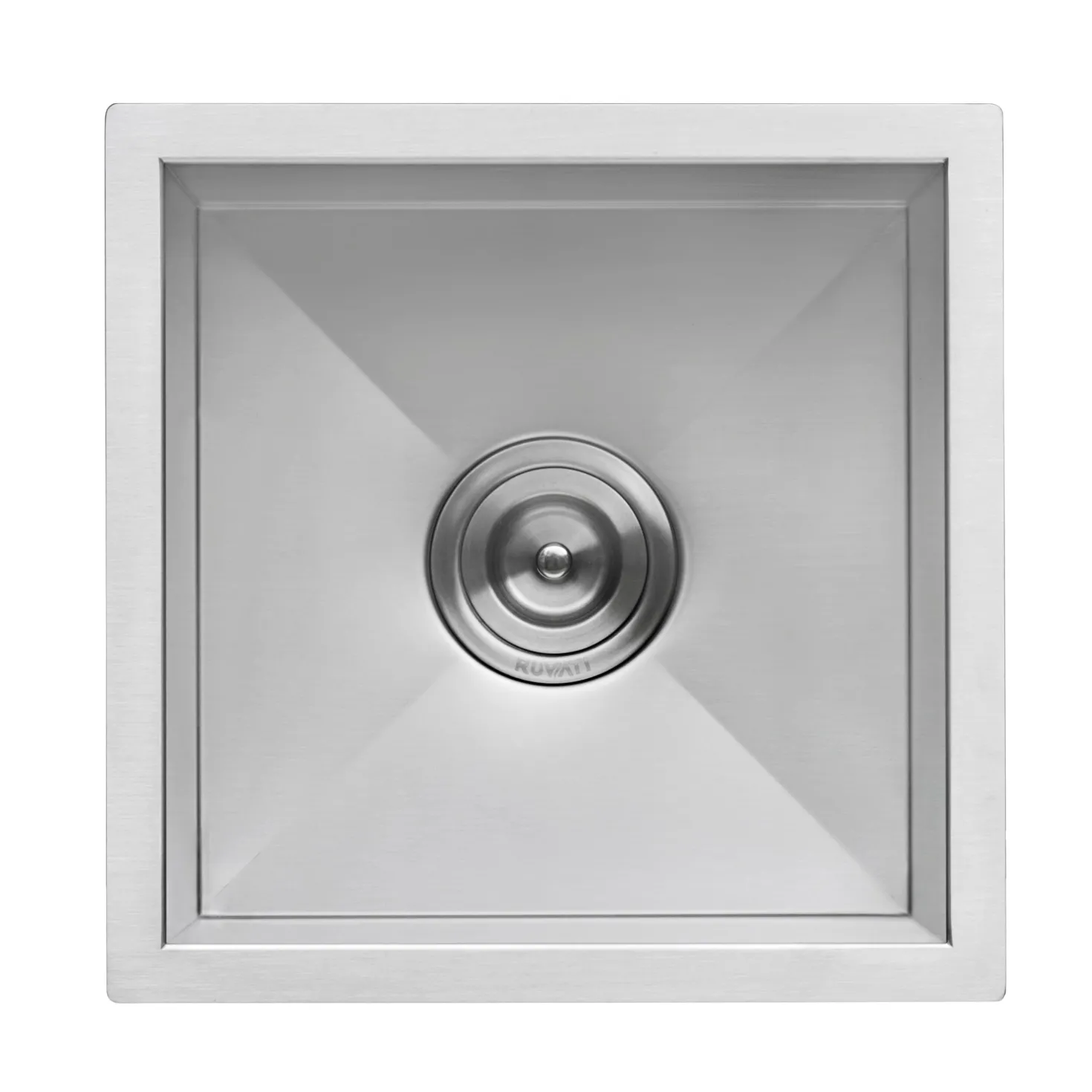 Ruvati RVH7113 13 x 15" Undermount 16 Gauge Zero Radius Stainless Steel Single Bowl Bar Prep Kitchen Sink