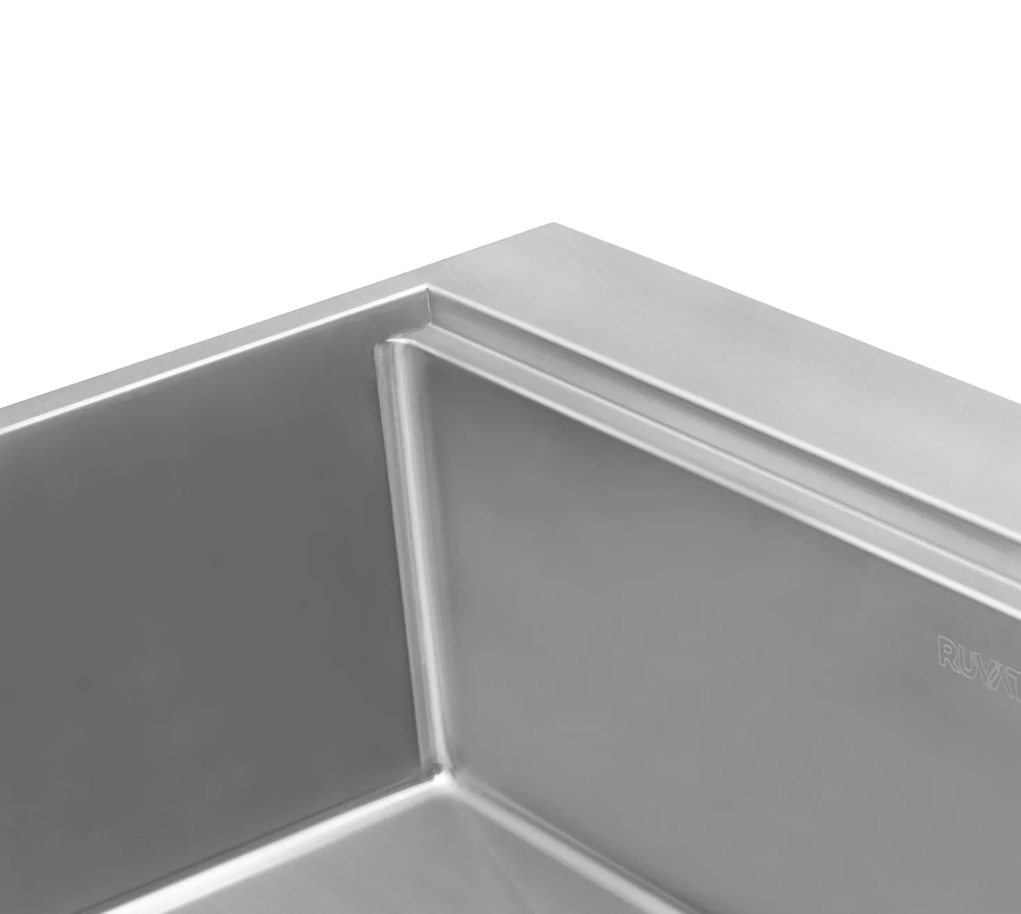 Ruvati RVH8030 30 x 22" Workstation Drop-in Tight Radius Topmount 16 Gauge Ledge Stainless Steel Single Bowl Kitchen Sink
