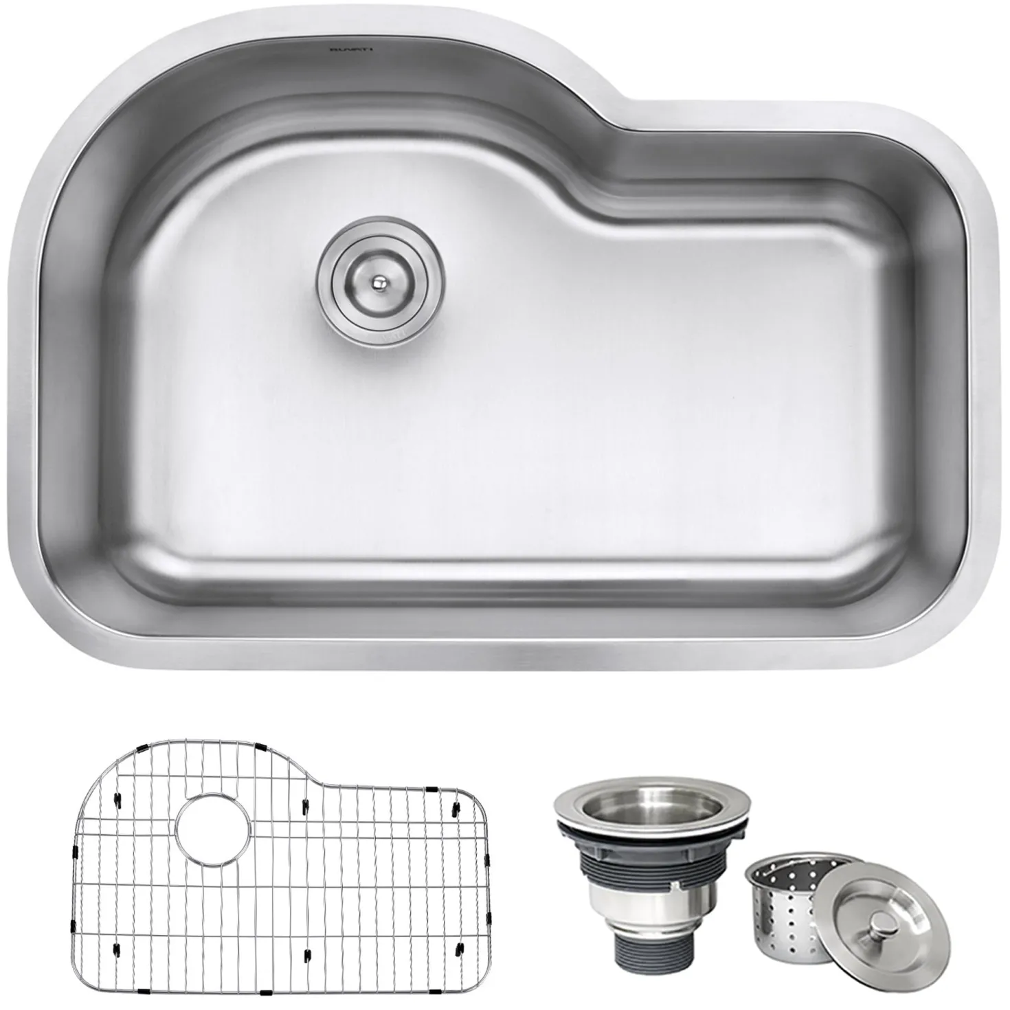 Ruvati RVM4700 32" Undermount 16 Gauge Single Bowl Kitchen Sink