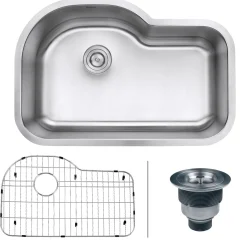 Ruvati RVM4700 32" Undermount 16 Gauge Single Bowl Kitchen Sink