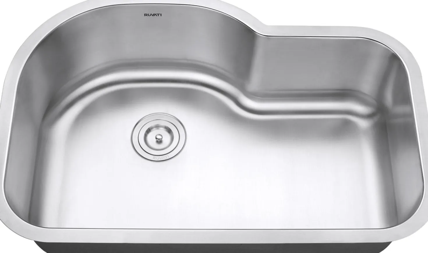 Ruvati RVM4700 32" Undermount 16 Gauge Single Bowl Kitchen Sink
