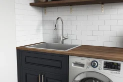 Ruvati RVU6022 Topmount 22" x 22" x 12" Deep 16 Gauge Stainless Steel Laundry Utility Sink